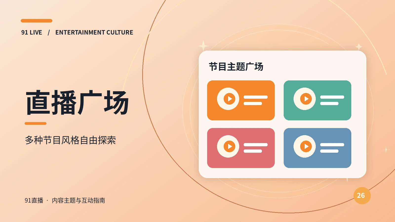 节目索引与直播广场